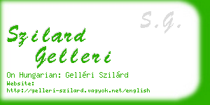 szilard gelleri business card